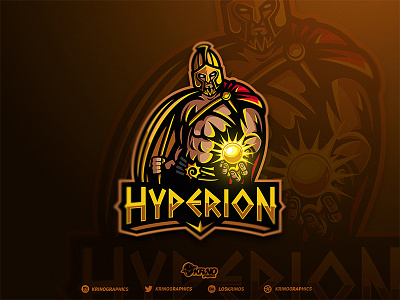 Sun God Hyperion branding dmitry krino esport logo esports god graphic design krinographics mascot