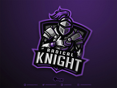 Shaka Knight dmitry krino esport logo esports fantasy gaming graphic design krinographics mascot