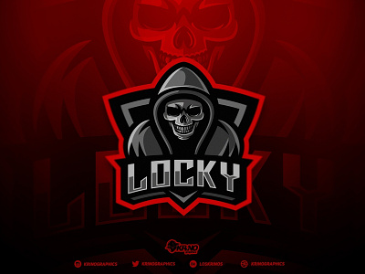 Locky Logo character dmitry krino esports esports logo gaming graphic design illustration krinographics logotype mascot