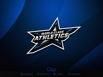 World Class Athletics adidass athletics branding esports logo gym krinographics logotype mascot nike reebok sports logo star