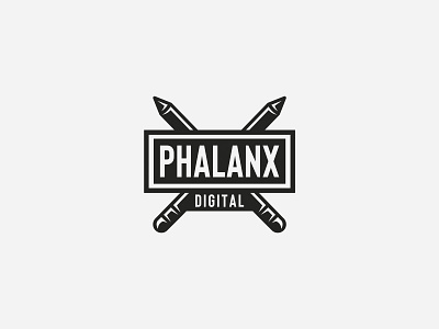 Phalanx logo concept creative logo dmitry krino krinographics logotype pen phalanx tablet typography