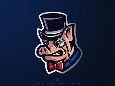Hog branding character dmitry krino esport esports graphic design hog logo logotype mascot pig