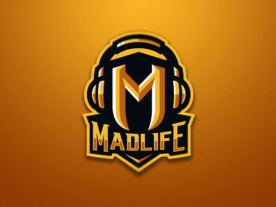 Madlife brand esports gaming krino krinographics letter life mad mascot monogram