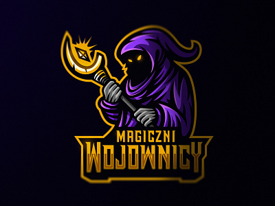 Magiczni Wojownicy ✨🔮 dark dmitry krino esport mage magic mascot mascot logo sorcerer wizard