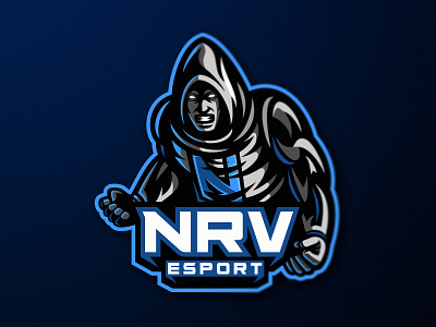 NRV Esport angry esports fist guy hood krinographics logotype mascot muscle