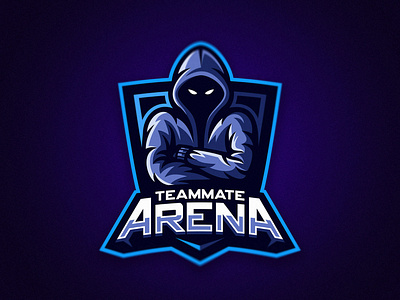Arena angry dmitry krino esport esport logo gaming hood hooded hoodie krinographics logo man mascot mate
