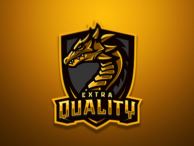 Extra Quality dmitry krino dragon esports logo mascot logo shield