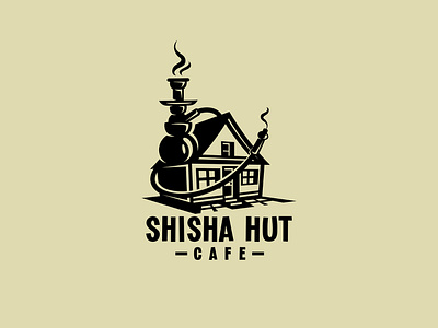 Shisha Hut cafe dmitry krino home hookah house hut logo logodesign logotype shisha smoke