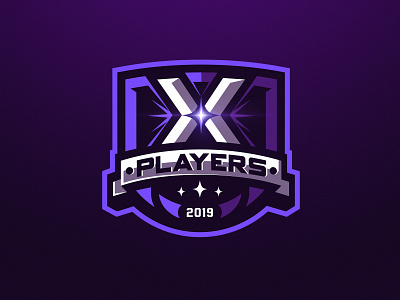 X-Players badge dmitry krino esports logo esportslogo krinographics letter mascot mascot logo shield type typography x