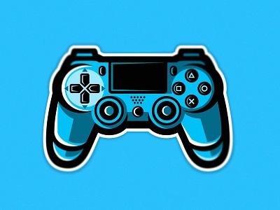 The Game Mascot console controller dmitry krino esports logo game gamepad gaming joystick logotype mascot logo playstation playstation4 ps4 sports logo