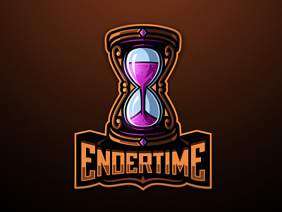 Ender Time clock dmitry krino esportlogo hourglass magic mascotlogo sand sand clock time watch
