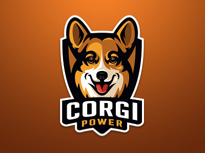 Corgi Power animal corgi dmitry krino dog dog logo esports mascot logo