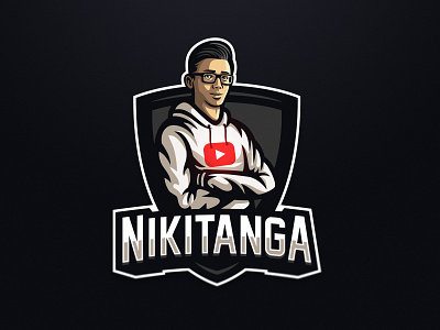 Nikitanga dmitry krino esports esportslogo mascot mascotlogo portrait pubg vector youtube