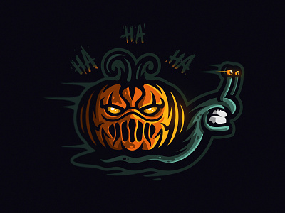 Halloween snail by Dmitry Krino on Dribbble