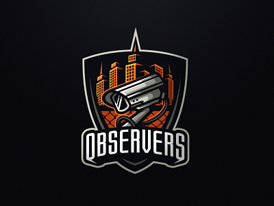 Observers (For Sale) camera cctv city esports logo ghetto mascot mascot logo skyline urban watch watcher