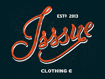 Isssue Shirt Concept charity design help isssue script shirt support tee texture vintage