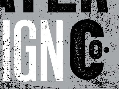 Co. branding co. design letterpress logo screen print self identity slater texture vintage