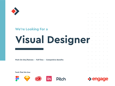 We're Hiring! agency branding creative creative role designer engage full-time hire job staff ui ux visual design web design