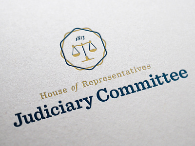 Judiciary Committee Branding branding committee engage house judiciary justice law logo representatives scales