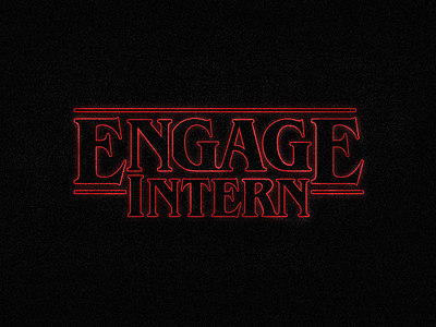 Engage is looking for a Graphic Design Intern! alexandria dc graphic design intern old town stranger things student web design