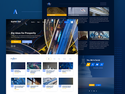 Sunwater Institute Homepage agency dc design engage homepage typography ui ux web web design