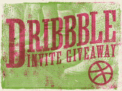 Dribbble Invite Giveaway! dribbble giveaway invite texture