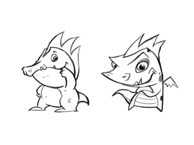 Sketch Dragon character dragon sketch