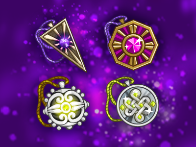 Amulets achievement amulets stones