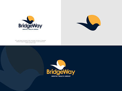 BridgeWay Mental Health Group - Logo Design branding design icon logo
