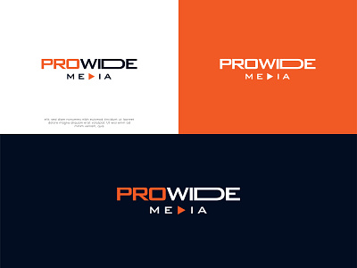 ProWide Media - Logo Design branding design icon logo
