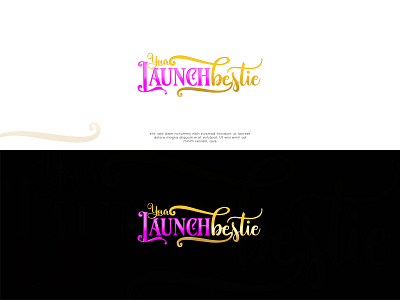 Your Launch Bestie - Logo Design branding design icon logo typography