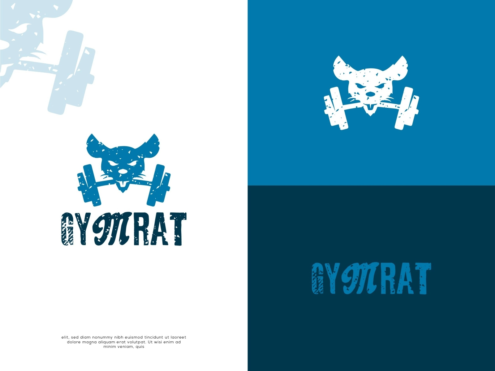 Gym Rat Logo Design By Shuoaib Hashmee On Dribbble