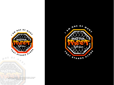 Shatter Proof Fight Gear - Logo Design branding design icon logo