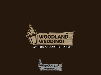 WoodLand Wedding's Logo Design branding design graphic design logo typography