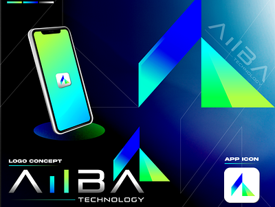 Aiiba Technology - Logo Design Concept branding design graphic design icon logo ui ux vector