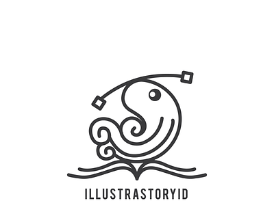 Illustrastory Logo brand creative creative logo illustration logo logo icon logogram logotype octopus