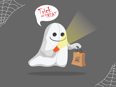 Trick or Treat boo cute cute ghost ghost halloween halloween carnival illustrastoryid illustration scary trick trick or treat trickortreat
