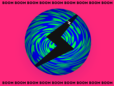 Boom star 商标 应用 插图 设计