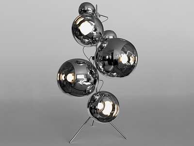 Tom Dixon Mirror Balls on stand 3d 3d render 3ds 3dsmax corona iray max oven product render product visualization render visualization