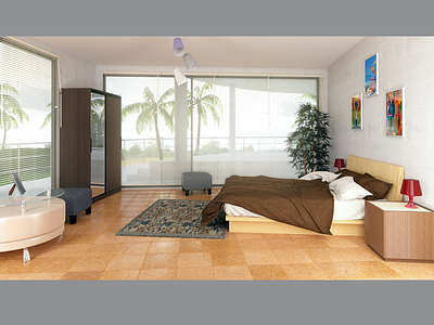 Bedroom 3d 3d render 3dsmax interior product render product visualization render visualization vray