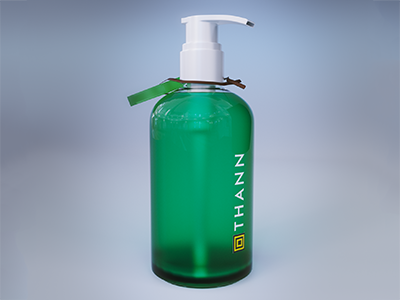 Thann Green Bottle - Product render 3d 3d render 3ds 3dsmax black bottle clean iray max metal oven product render product visualization render shampoo visualization