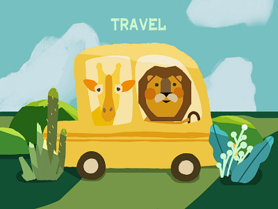travel design illustration