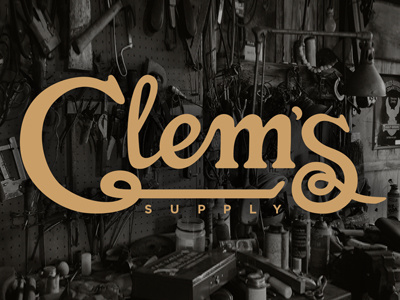 Clem's drawn hand lettering