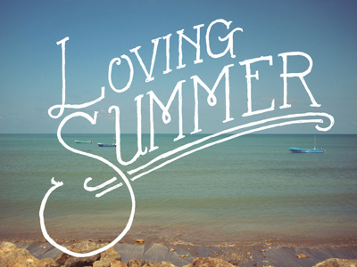 Loving Summer drawn hand summer type