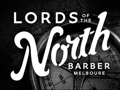 Lords of the North drawn hand type