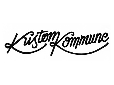 Kustom Kommune drawn hand type