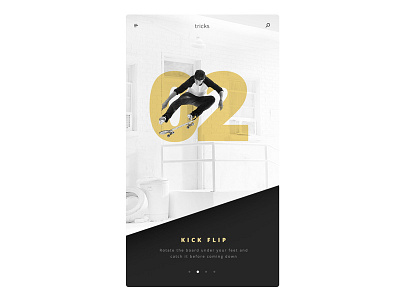 Nike SB Trick card ui ux