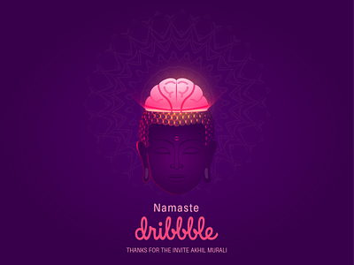 Namaste Dribbble illustration