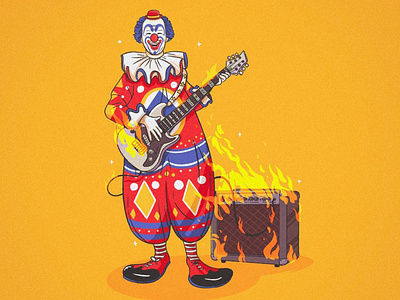 🤡🔥 clown fire illustration music