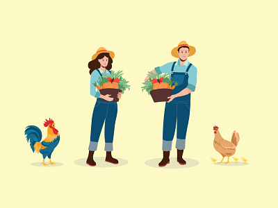 Family Farm | Illustration branding design graphic design illlustrator illustration logo motion graphics project ui vector